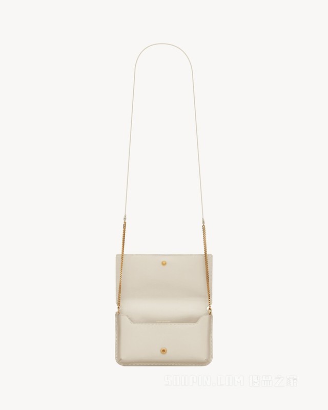 CASSANDRE SAINT LAURENT光滑皮革饰带手机包