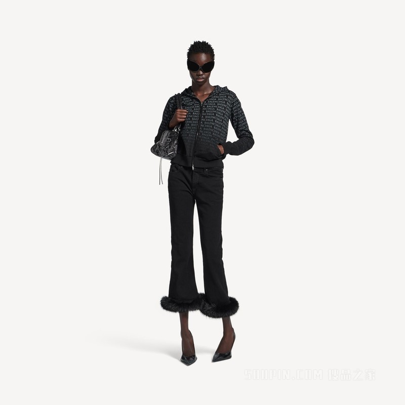 TYPE FADE HOODIE小号版型拉链连帽卫衣