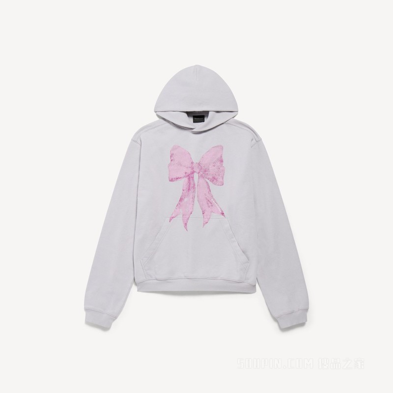 BOW HOODIE中号版型连帽卫衣