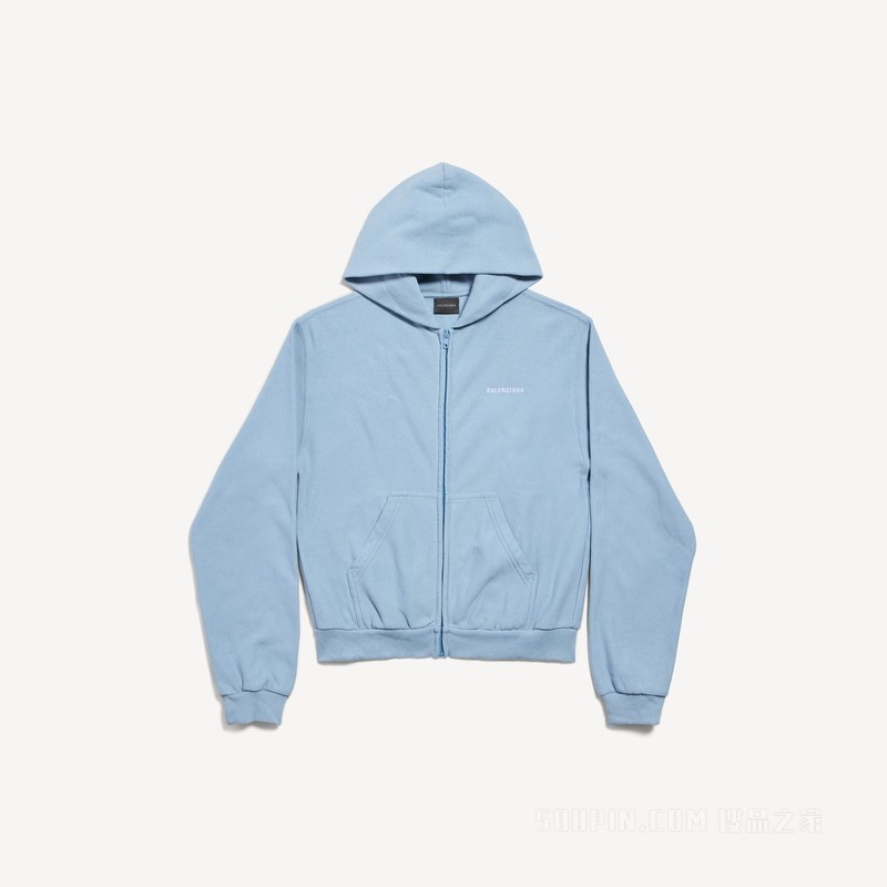 BALENCIAGA BACK HOODIE常规版型拉链连帽卫衣