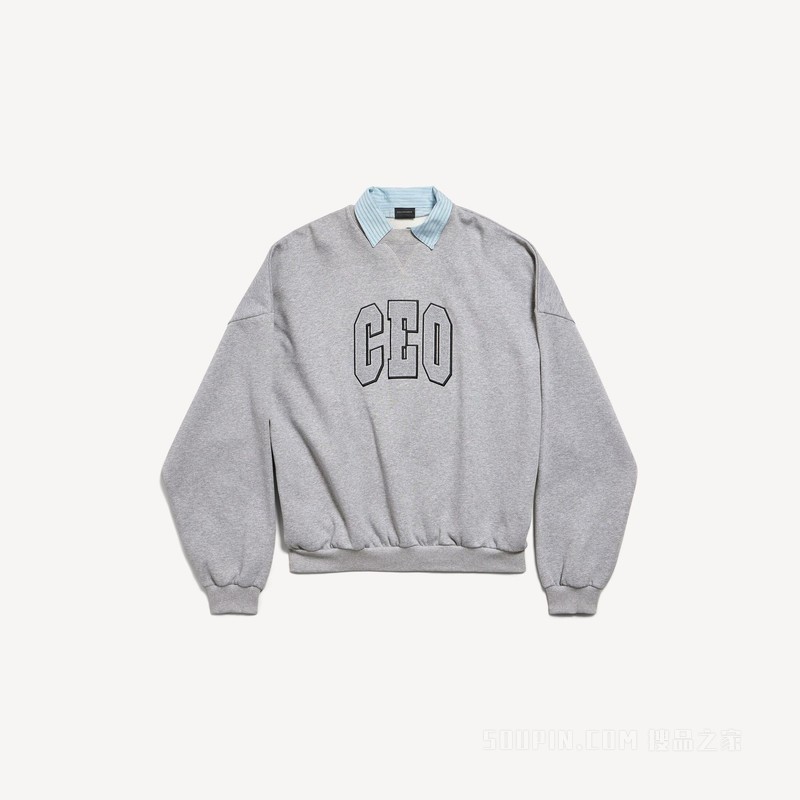 CEO TEAM LOGO SHIRT COLLAR圆领上衣