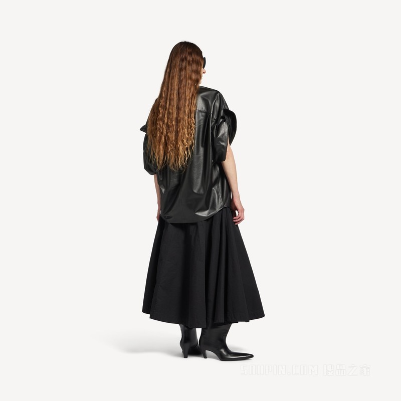 TUCKED SLEEVSE衬衫