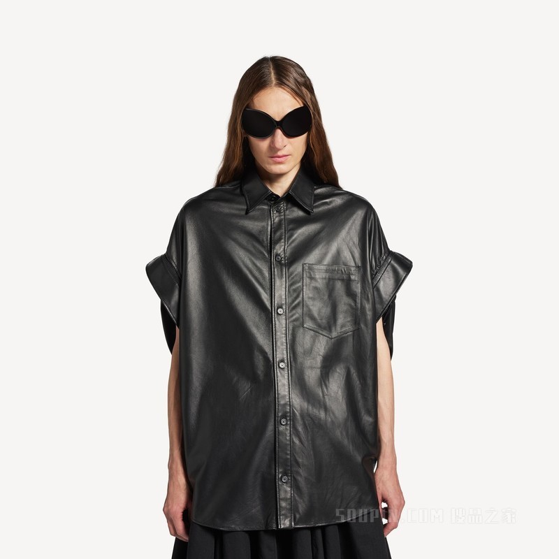 TUCKED SLEEVSE衬衫