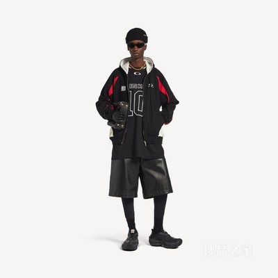 BALENCIAGA | NBA 联名系列廓形拉链连帽卫衣