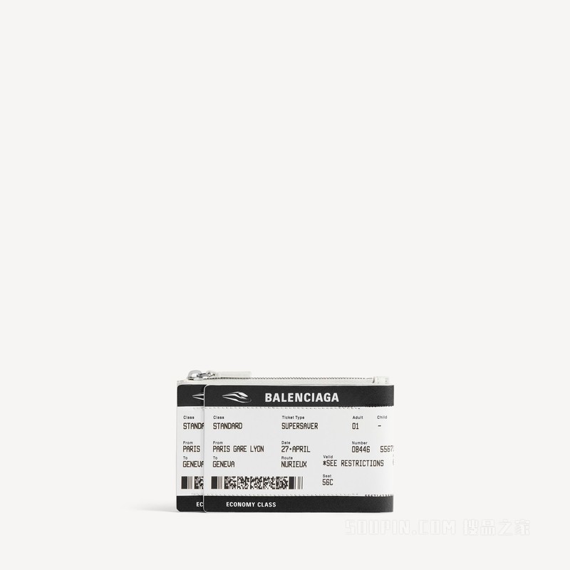 PASSPORT 登机证造型长款零钱包和卡夹