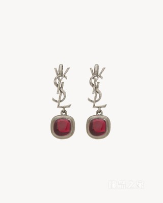 LE CASSANDRE凸圆形宝石耳环