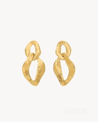 LE CASSANDRE金属链节式吊坠耳环