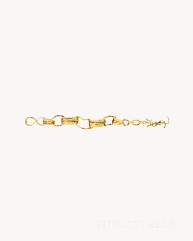 叶子造型金属链式手链