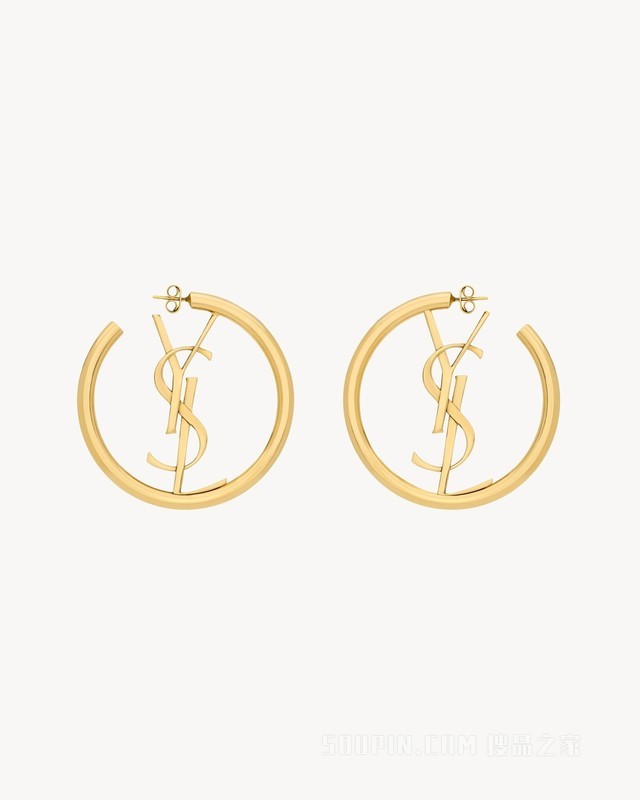 LE CASSANDRE金属环状耳环