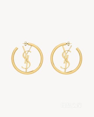 LE CASSANDRE金属环状耳环