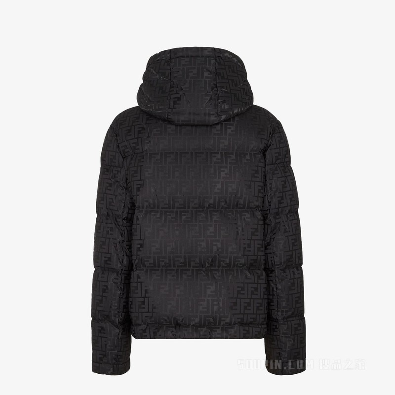 羽绒夹克 黑色FF尼龙羽绒夹克