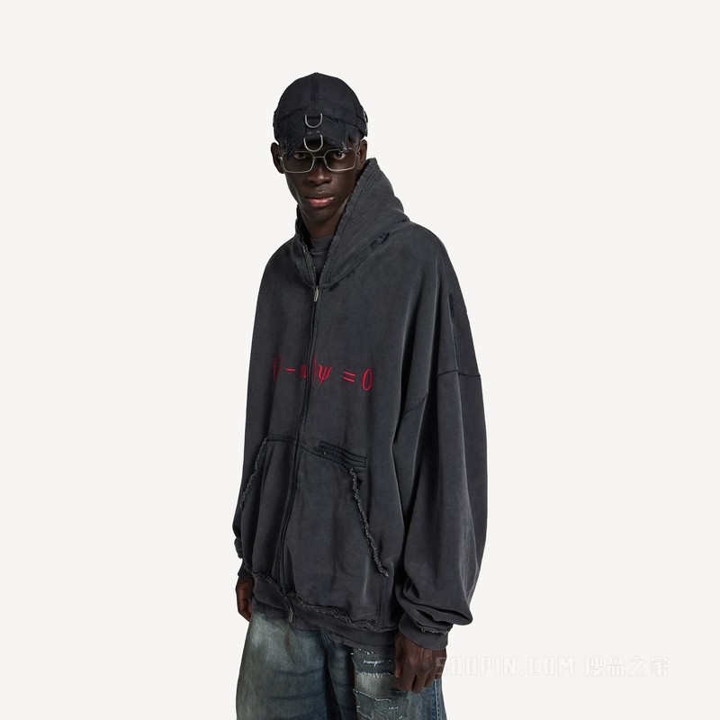 DIRAC EQUATION HOODIE大号版型拉链连帽卫衣