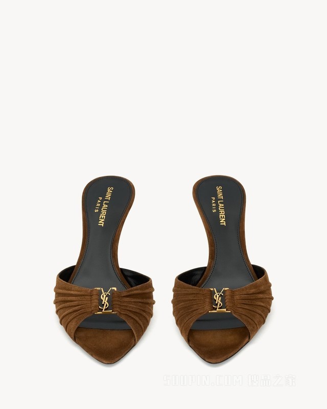 BABYLONE绒面革穆勒鞋