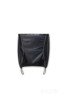 光泽罗缎罗纹短袖连衣裙