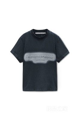 反光光环印花徽标 T 恤