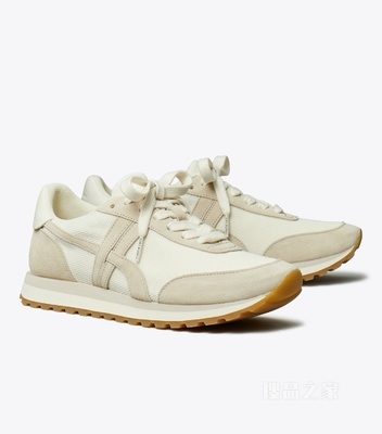 Hank 坡跟运动鞋 象牙白/石灰白/钛白色