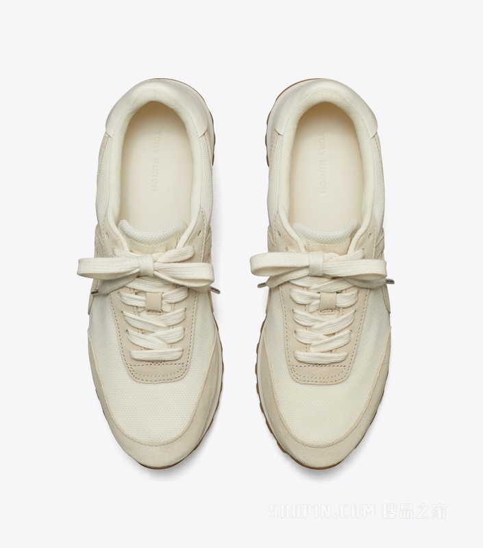 Hank 坡跟运动鞋 象牙白/石灰白/钛白色