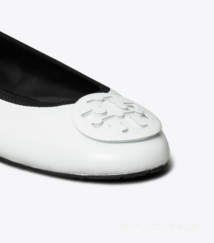 Reva 旅行芭蕾平底鞋 光感白