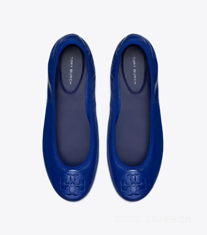 Reva 旅行芭蕾平底鞋 圆珠笔蓝