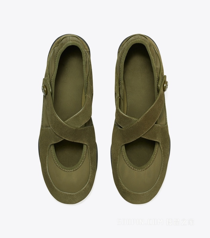 Romy 运动玛丽珍鞋 深常春藤绿