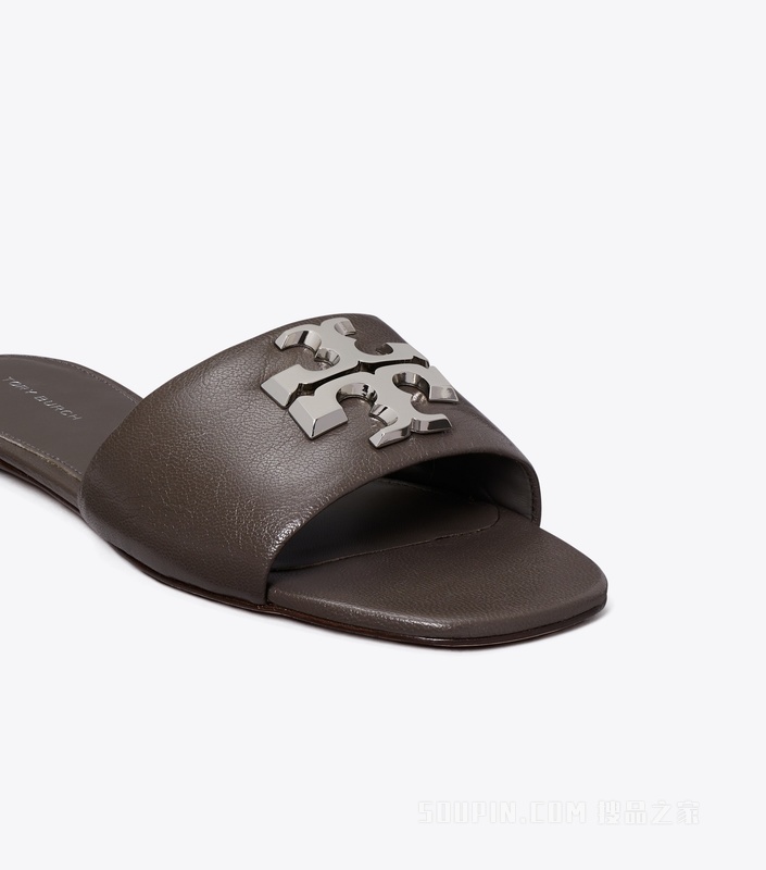 Eleanor 拖鞋 深灰色/银色