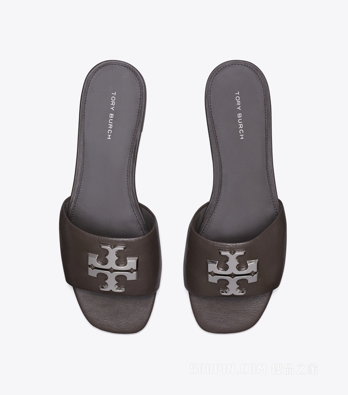 Eleanor 拖鞋 深灰色/银色