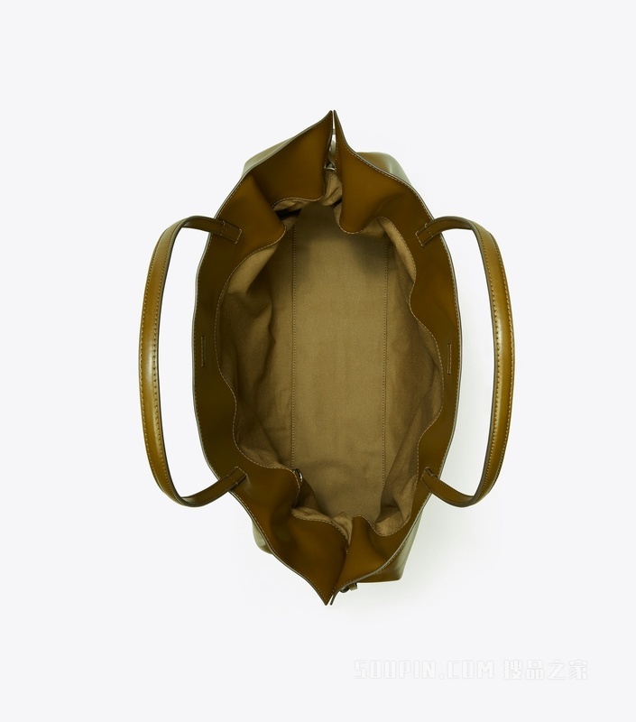 【礼物】Ella 抽绳托特包 深橄榄绿