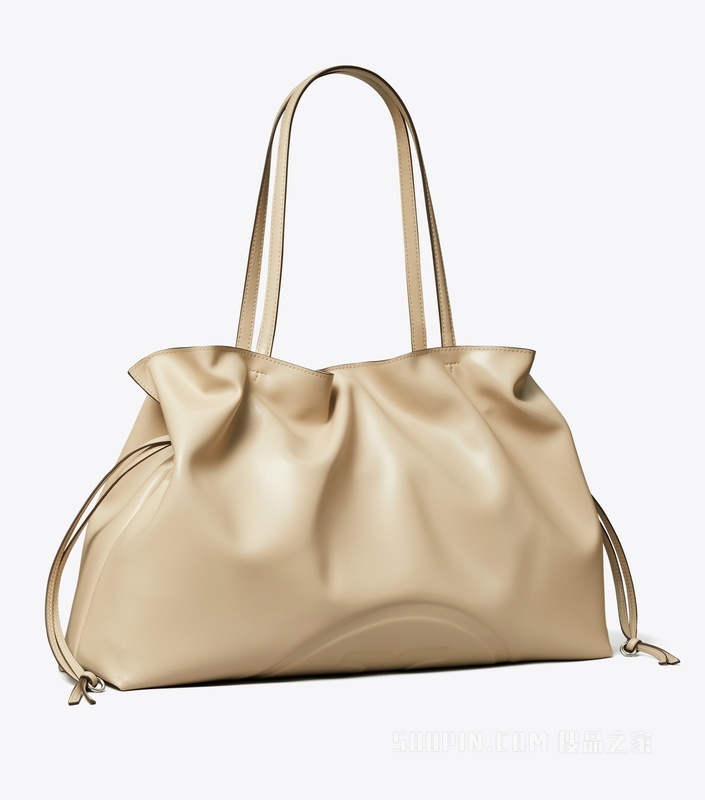 【礼物】Ella 抽绳托特包 素石白