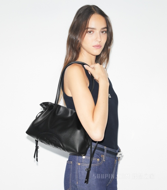 【礼物】Ella 小号抽绳托特包 黑色