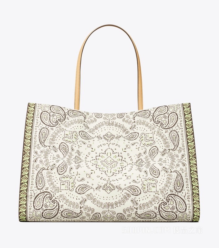 【礼物】Ella 印花托特包 薄荷绿