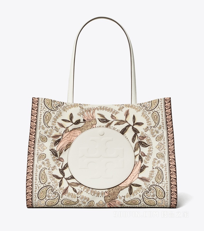 【礼物】Ella 小号印花托特包 绯红粉