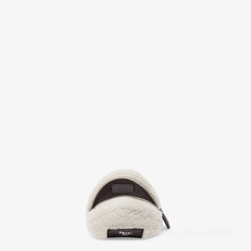 钥匙圈 白色羊皮革钥匙夹