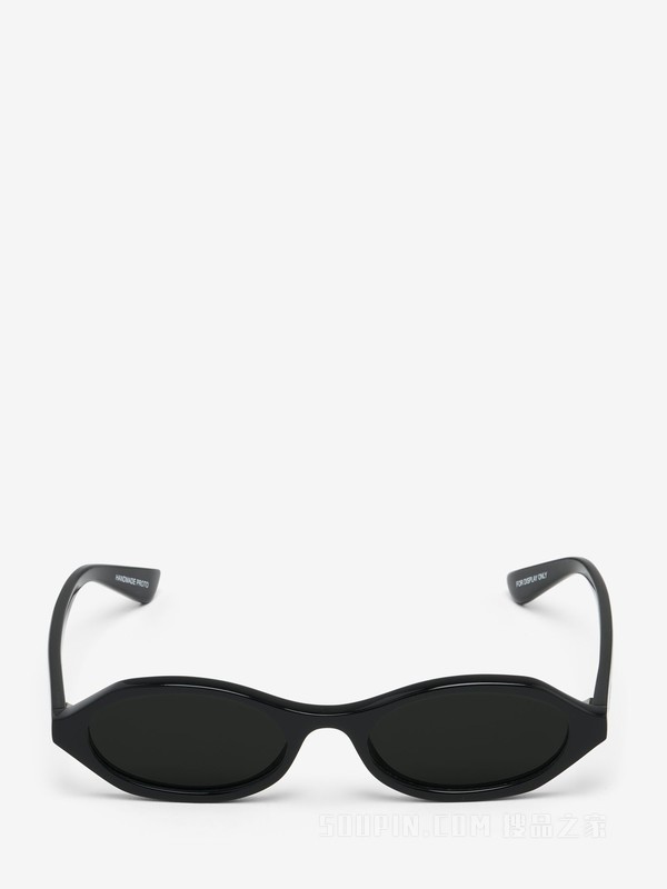 几何椭圆框太阳眼镜