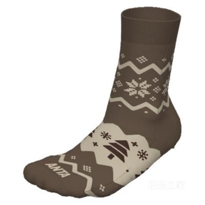 安踏运动文化男女同款平板长袜