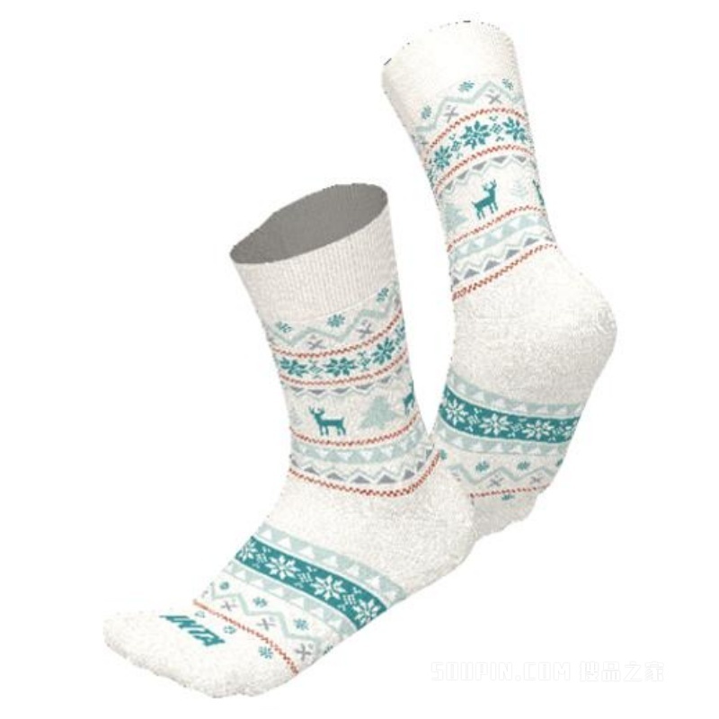 安踏运动文化男女同款平板长袜