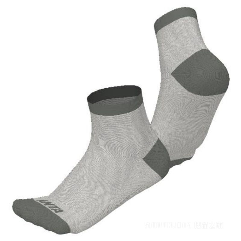 安踏运动文化男女同款平板中袜