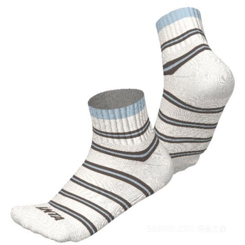 安踏运动文化男女同款平板中袜