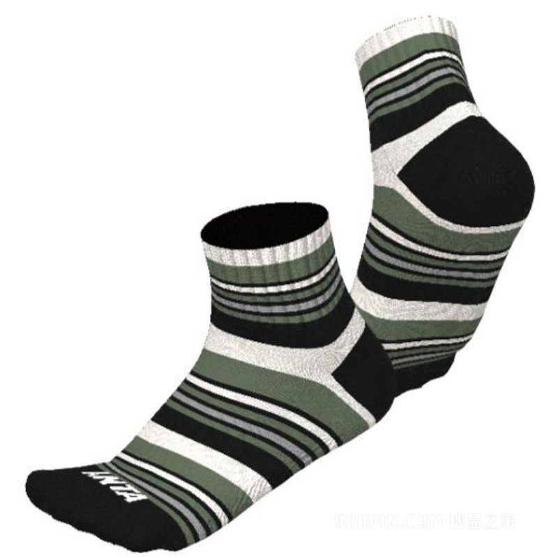 安踏运动文化男女同款平板中袜