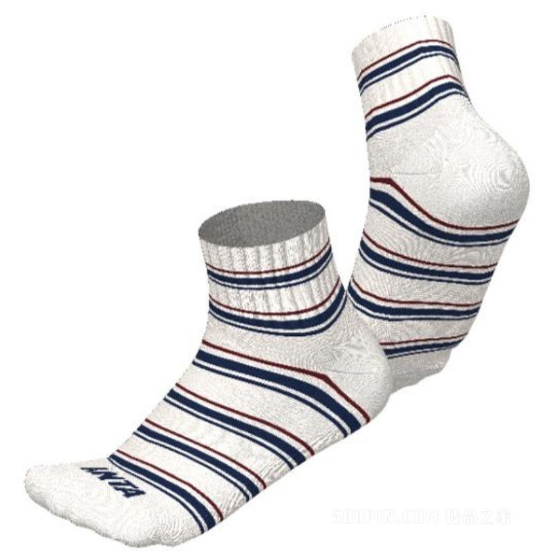 安踏运动文化男女同款平板中袜