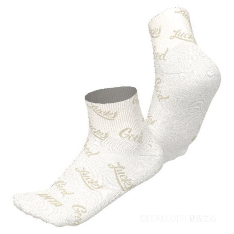 安踏新年男女同款平板中袜