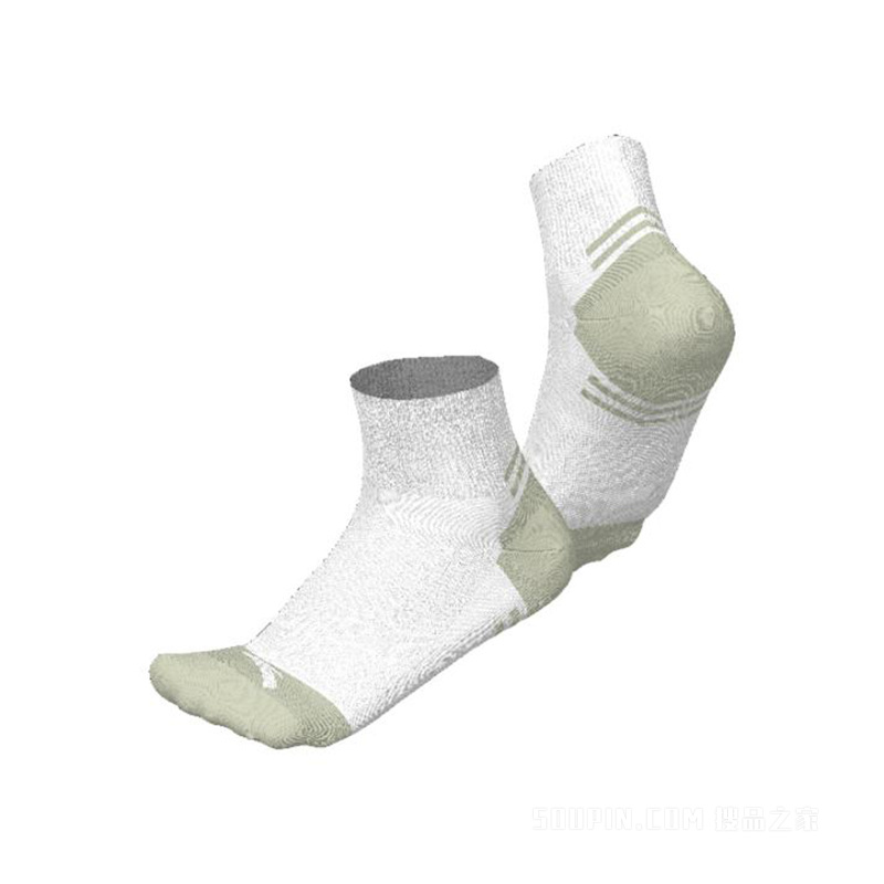 安踏训练男女同款平板中袜