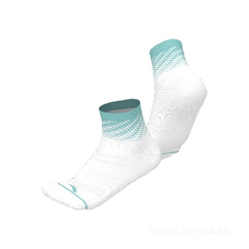 安踏跑步男女同款平板中袜