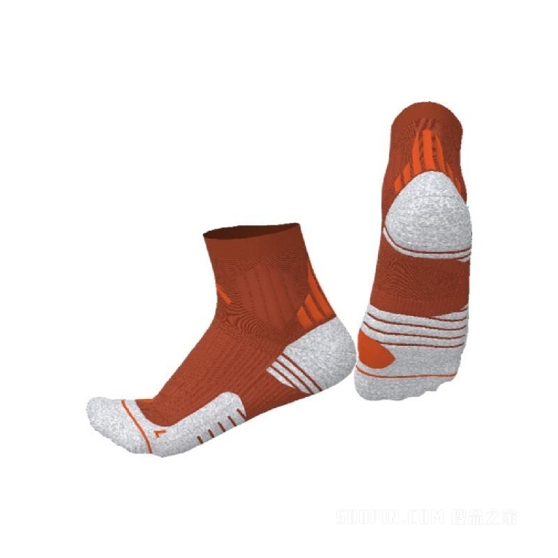 安踏跑步系列男女同款毛圈中袜