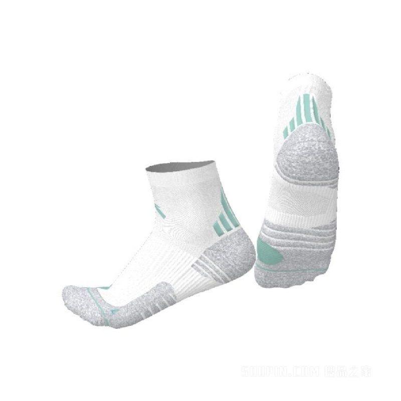安踏跑步系列男女同款毛圈中袜