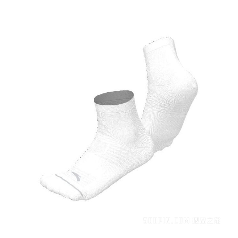 安踏跑步男女同款平板中袜