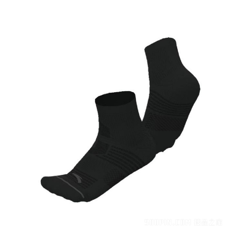 安踏跑步男女同款平板中袜