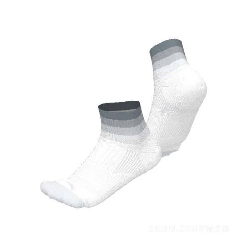 安踏跑步男女同款平板中袜
