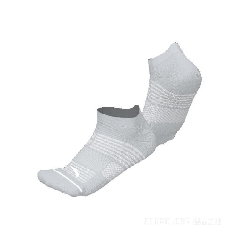 安踏跑步男女同款平板短袜