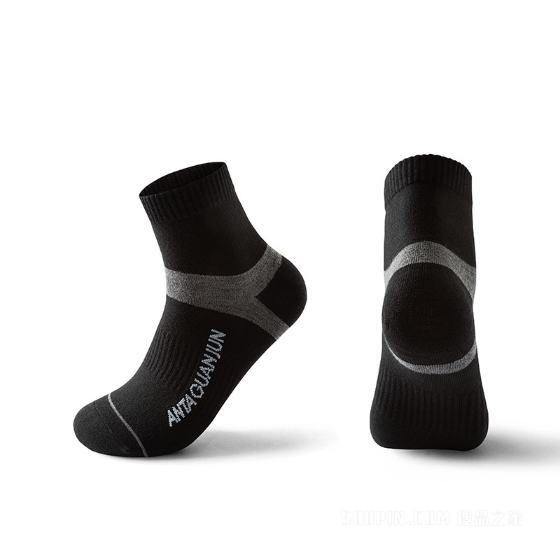 安踏冠军全天候系列男女同款平板中袜