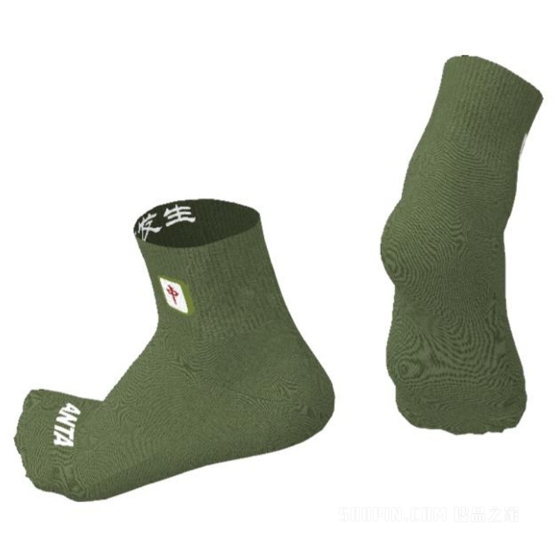 安踏新年男女同款平板中袜